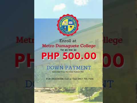 Preview image for the video "Metro Dumaguete College Offerings and Enrollment Flow".