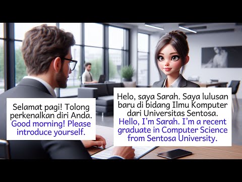 Preview image for the video "就職面接のためのインドネシア語マスター：フォーマル・フレーズ＆ボキャブラリー".