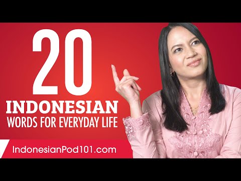 Preview image for the video "日常生活に必要なインドネシア語20語 - 基本語彙 #1".