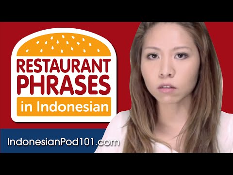 Preview image for the video "インドネシア語でレストランで必要なフレーズ 20分でインドネシア語が学べます！".