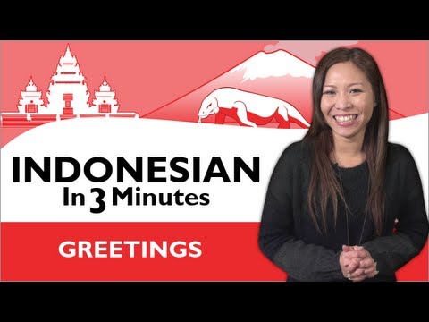 Preview image for the video "Learn Indonesian - Indonesian in Three Minutes - Greetings".