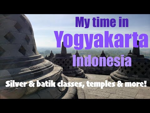Preview image for the video "Yogyakarta, Indonesia | Silver jewelry &amp; batik classes, Prambanan &amp; Borobudur Temples, and more!".