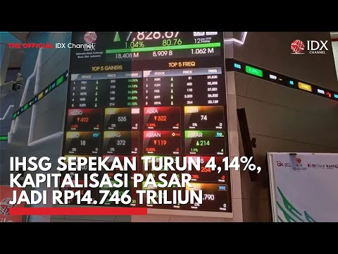 Preview image for the video "IHSG down 4.14 percent for the week, market capitalization at Rp14.746 Triliun | IDXC UPDATE".