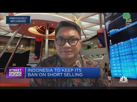 Preview image for the video "Indonesia stock exchange extends ban on short selling".