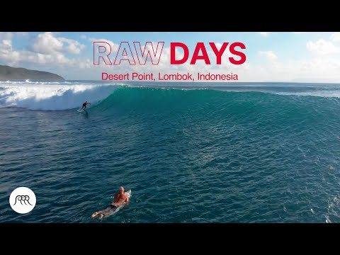 Preview image for the video "RAW DAYS | Desert Point, Lombok, Indonesia | One of the worlds best left-hander barrel waves".