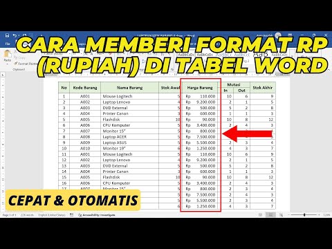 Preview image for the video "Cara Memberi Format Rupiah di Tabel Word dengan Cepat dan Otomatis | Tutorial Word".