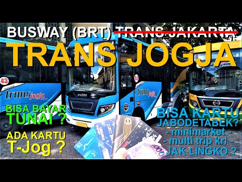Preview image for the video "Trans Jogja Busway - Beli Tiket, Cara Naik Turun, &amp; Contoh Perjalanan (Eksperimen Kartu Jabodetabek)".