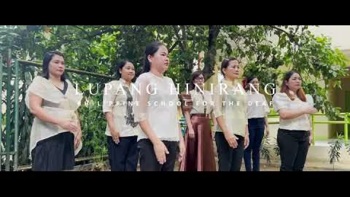 Preview image for the video "Philippinische Nationalhymne 2023 - Philippinische Schule für Gehörlose".