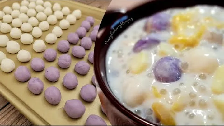 Preview image for the video "Palidosdos | Ginataang Bilo-Bilo | Рисовые шарики в кокосовом молоке".
