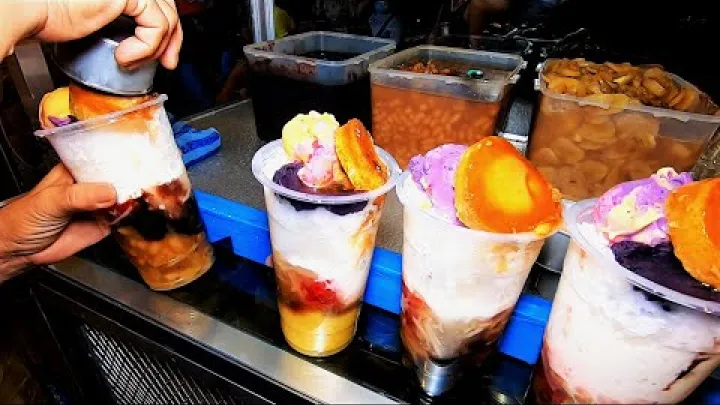 Preview image for the video "Filipino Street Food | Halo Halo | Shaved Ice Dessert".
