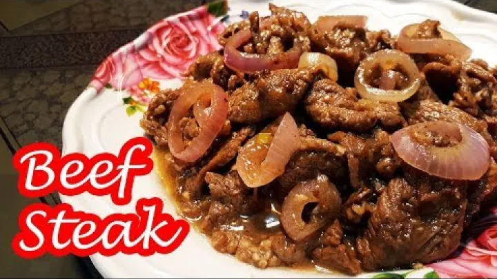 Preview image for the video "BEEF STEAK | BISTEK | BISTEK TAGALOG!!!".