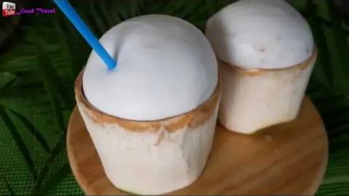 Preview image for the video "Coconut thai how to peel a fresh coconut Amazing Coconut Cutting Skill Coconuts fruit cover skin.".
