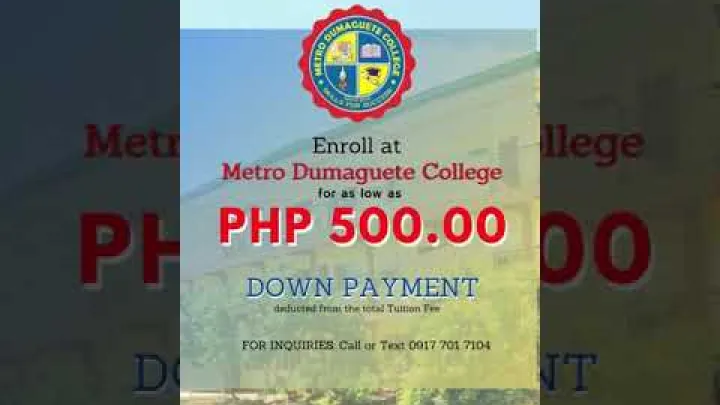 Preview image for the video "Metro Dumaguete College Offerings and Enrollment Flow".