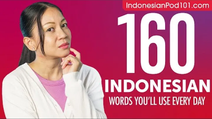 Preview image for the video "160 indonezyjskich słów, których będziesz używać każdego dnia - Podstawowe słownictwo #55".