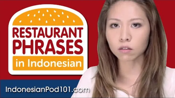 Preview image for the video "Wszystkie zwroty restauracyjne w języku indonezyjskim Naucz się indonezyjskiego w 20 minut!".