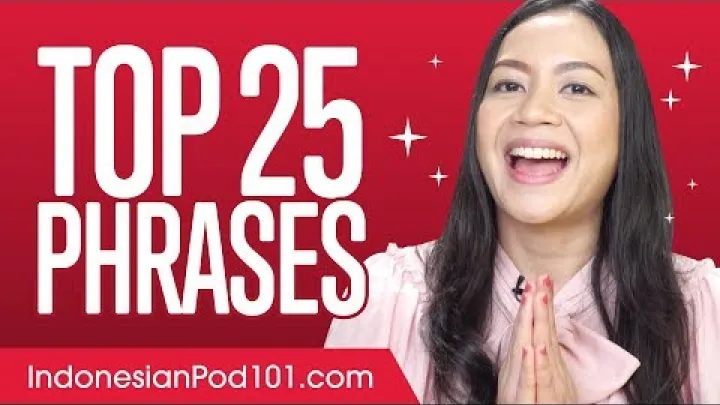 Preview image for the video "25 najważniejszych zwrotów w języku indonezyjskim".