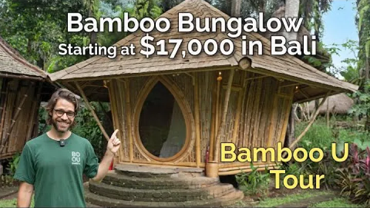 Preview image for the video "Bamboo Bungalow for $17K in Bali - Tour with Bamboo U".