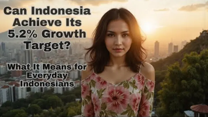 Preview image for the video "Сможет ли Индонезия достичь цели роста 5,2 %? Что это значит для обычных индонезийцев".