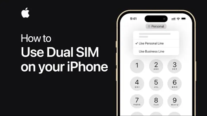Preview image for the video "Hur du använder Dual SIM på din iPhone | Apple Support".