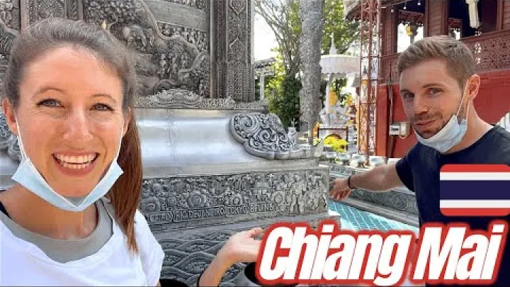 Preview image for the video "Chiang Mai Thailand Rejse Vlog - Sølvtemplet, Doi Suthep, Wat Chedi Luang og hyggelige cafeer".
