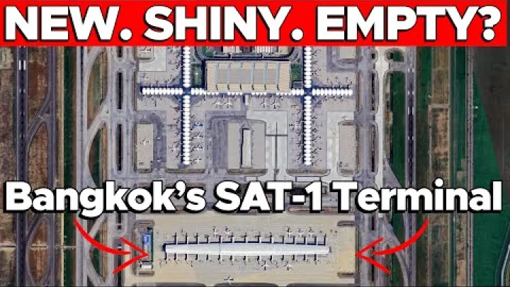 Preview image for the video "Rehellinen arvioni SAT-1 Bangkok Suvarnabhumi lentokentän uudesta kansainvalisesta terminaalista".
