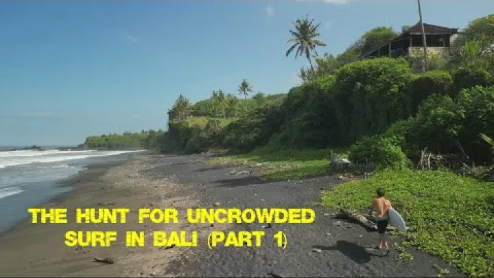 Preview image for the video "Jakten pa mindre trafikerat surf pa Bali Del 1".