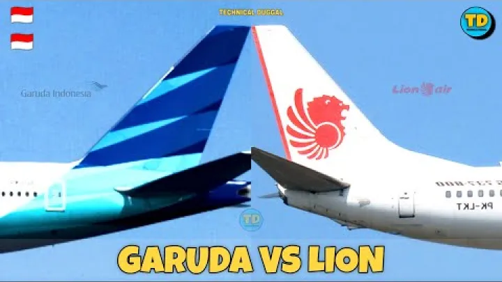 Preview image for the video "השוואה Garuda Indonesia vs Lion Air 2023 🇮🇩 vs 🇮🇩".