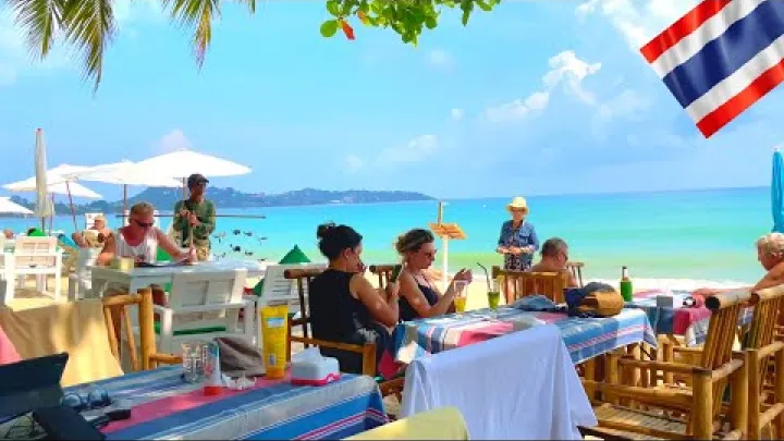 Preview image for the video "Koh Samui Tailandas Lamai Papludimio Pasivaiksciiojimas Sausis 2024".