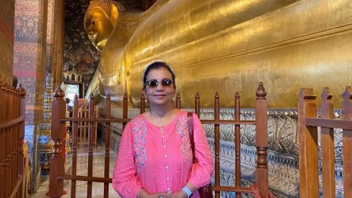 Preview image for the video "Thailandstur - Dag 6 - Bangkok - Wat Pho Templet med den Liggende Buddha".