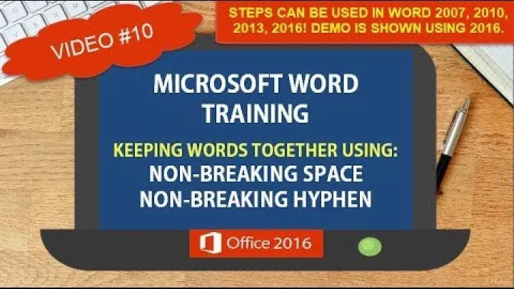 Preview image for the video "Non-breaking Space at Non-breaking Hyphen sa Microsoft Word | Mga Tip Triks Shortcuts ng Word #10".