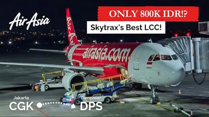 Preview image for the video "רק 800K IDR!?! | Indonesia AirAsia A320-200 | מחלקת תיירים | QZ818 | ג יקרטה - דנפסר".