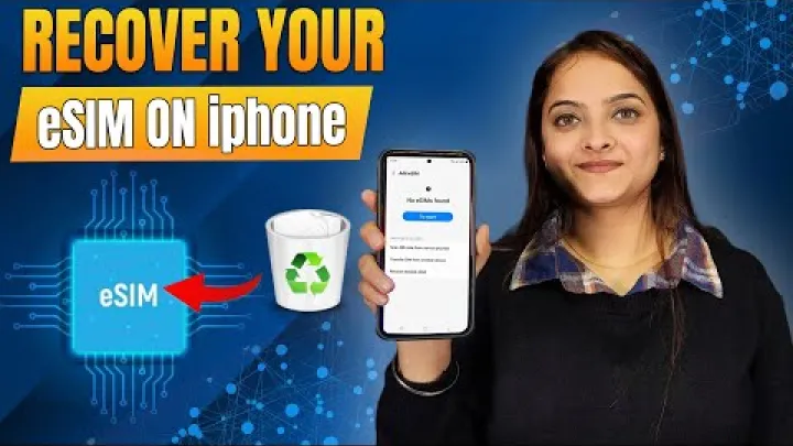 Preview image for the video "Forlorade du din eSIM pa iPhone? Sa aterstaller du eSIM snabbt".