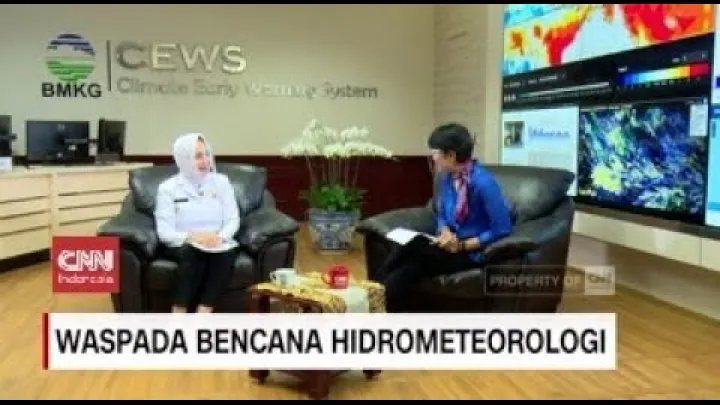 Preview image for the video "BMKG ਮੁਖੀ Dwikorita Karnawati ਨਾਲ ਹਾਈਡ੍ਰੋਮੀਟੀਓਰੋਲੋਜੀਕਲ ਆਫਤਾਂ ਪ੍ਰਤੀ ਸਾਵਧਾਨੀ ਬਾਰੇ ਗੱਲਬਾਤ".