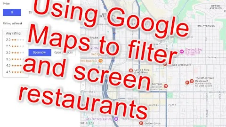 Preview image for the video "Филтриране и подбор на ресторанти с Google Maps".