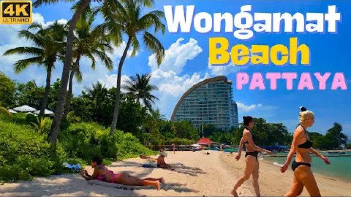 Preview image for the video "[4K] Прогулянка вздовж пляжу Вонгамат. Найкращий пляж у Паттаї. Таїланд 2024".