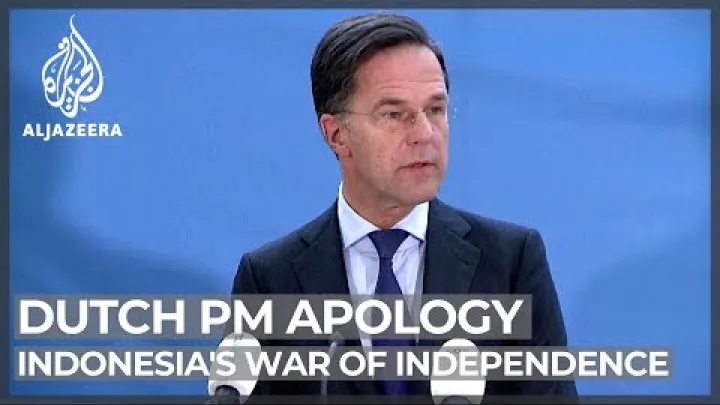 Preview image for the video "Indonesia: Alankomaat pyytavat anteeksi aarmimaista valtaa itsenaisyyden taistossa".