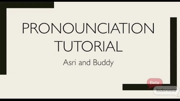 Preview image for the video "Урок произношения индонезийского языка".