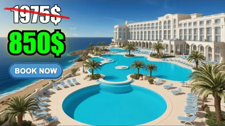 Preview image for the video "✈️ چگونه یک اقامتگاه تمام شامل را ارزان تر رزرو کنیم صرفه جویی بزرگ - 2025 ارزان ترین اقامتگاه تمام شامل".