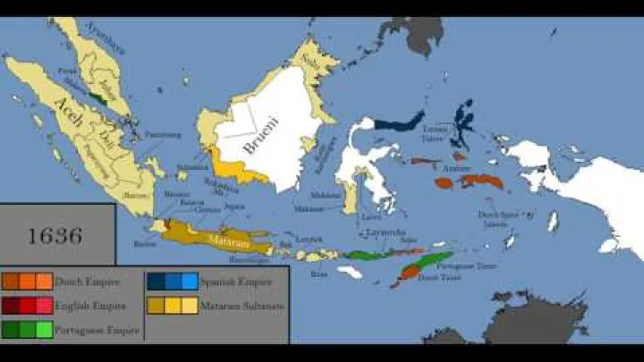 Preview image for the video "Historien om det malaysiske øyriket: år for år".