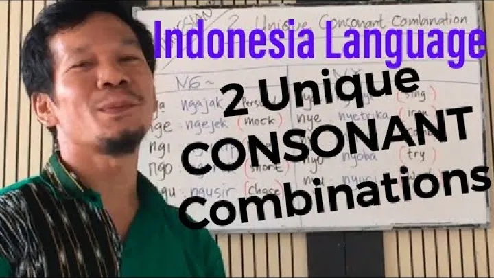 Preview image for the video "צורות עיצורים ב #indonesianlanguage (ng, ny) פונולוגיה ב bahasaindonesia".