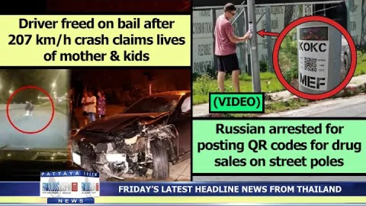 Preview image for the video "SENESTE NYT FRA THAILAND pa engelsk (7 november 2025) fra Fabulous 103fm Pattaya".