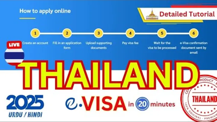 Preview image for the video "2025 Thailand Visit eVisa online nasıl başvurulur - Tayland vizesi canlı süreç - Tam adım adım rehber".
