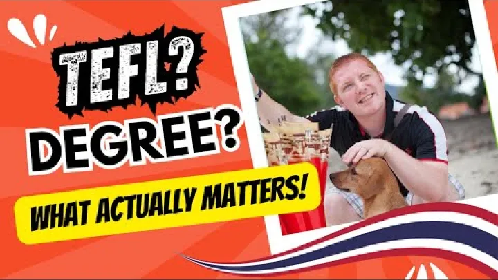 Preview image for the video "Mita kelpoisuuksia tarvitset opettaaksesi englantia Thaimaassa oikeasti".