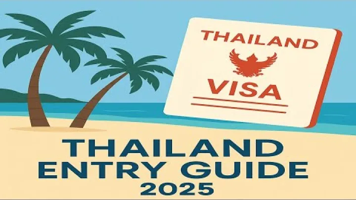 Preview image for the video "Vodič za ulazak u Tajland 2025 - Vize pravila dolaska i gdje odsjesti".