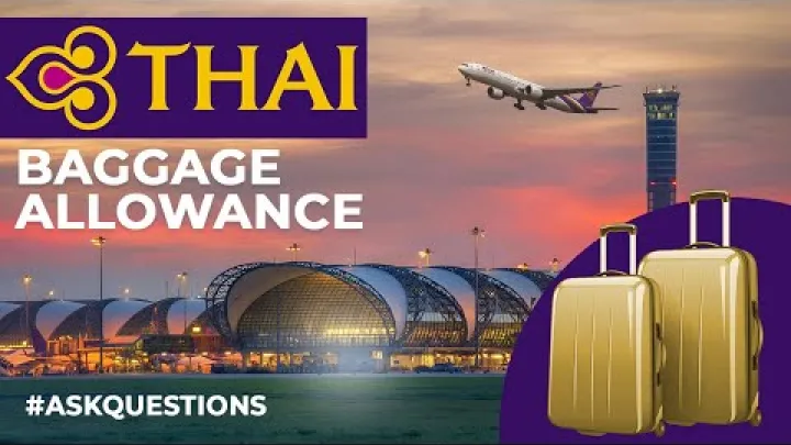 Preview image for the video "Franquicia de equipaje Thai Airways TG tamaño y peso permitidos en cabina y facturado gratis".
