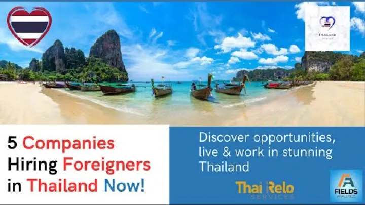 Preview image for the video "5 yritystä, jotka palkkaavat ulkomaalaisia työskentelemään Thaimaassa nyt".