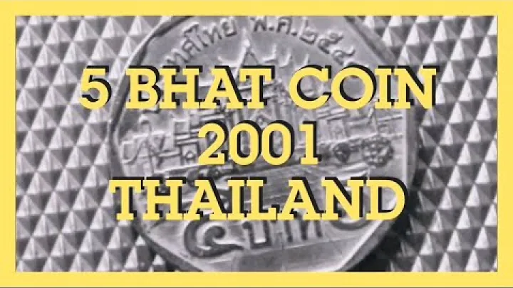 Preview image for the video "5 Baht Rama IX moneta 2001, Tailandas".