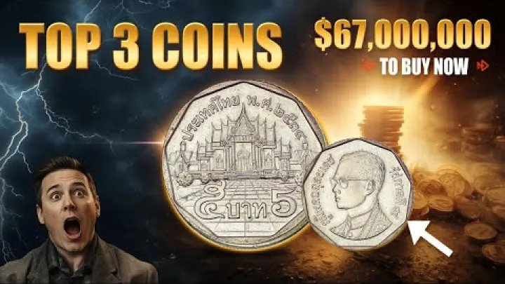 Preview image for the video "Kodel 1988 m Tai 5 Baht sunkus tipas toks ypatingas Isama monetos analize".