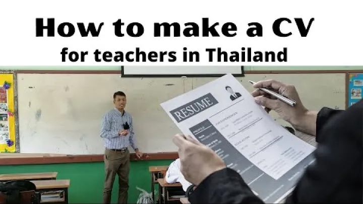 Preview image for the video "resume CV format for teaching jobs in Thailand".