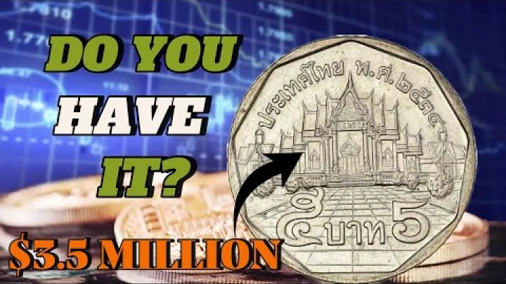 Preview image for the video "VERTINGIAUSIA TAILANDO MONETA 5 Baht moneta didele verte 💰".